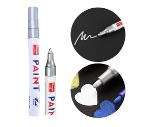 Epoksi Varak Kalem Paint Marker Silver Gümüş 12 li Paket Epoksi Varak Kalem Paint Marker Silver Gümüş 12 li Paket