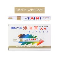 Epoksi Varak Kalem Paint Marker Gold 12 li Paket