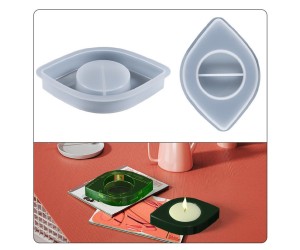 Epoksi ve Beton Göz Mumluk Silikon Kalıbı