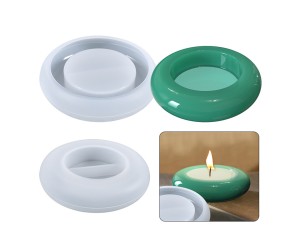 Epoksi Yuvarlak Oval Beton Mum Kalıbı Silikon GT-9398