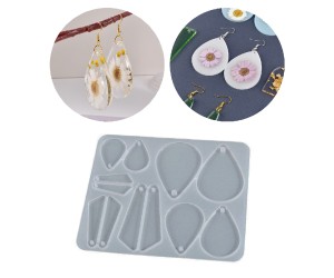 Epoksi Çoklu Damla Takı ve Anahtarlık Silikon Kalıbı