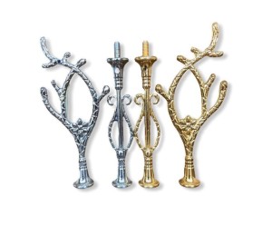 Epoksi 2 Katlı Meyve Ve Cupcake ve Sunumluk Stant Bağlantı Aparatı Stant Tutucu - Gümüş