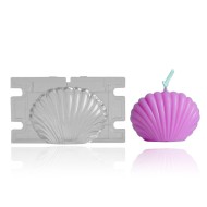 Poli Karbon Mum Kalıbı Mika Mum Kalıbı İstiridye Büyük Boy 9.2cmx7cm GT-6222
