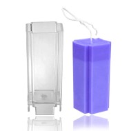 Poli Karbon Mum Kalıbı Mika Mum Kalıbı Köşeli Kare 10cmx4.5cm GT-6242