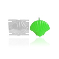 Poli Karbon Mum Kalıbı Mika Mum Kalıbı Seashell Küçük Boy 9.3cmx7.1cm GT-6223