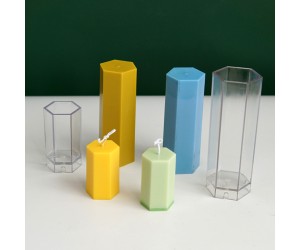 Poli Karbon Mum Kalıbı Mika Mum Kalıbı Altıgen Büyük Mum Kalıbı 15.5cmx5.8cm GT-6239 Poli Karbon Mum Kalıbı Mika Mum Kalıbı Altıgen Büyük Mum Kalıbı 15.5cmx5.8cm GT-6239