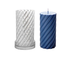 Poli Karbon Mum Kalıbı Mika Mum Kalıbı Burgulu Büyük Boy 15cmx7cm GT-6236