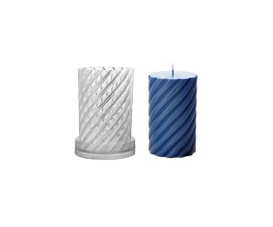 Poli Karbon Mum Kalıbı Mika Mum Kalıbı Burgulu Mini Boy 7.5cmx5cm GT-6232