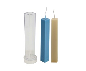 Poli Karbon Mum Kalıbı Mika Mum Kalıbı Kare Mum Kalıbı 16.8cmx2.5cm GT-6240