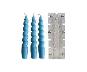 Poli Karbon Mum Kalıbı Mika Mum Kalıbı Spiral Burgu Model 18cmx2cm GT-6243