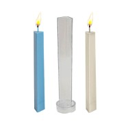 Poli Karbon Mum Kalıbı Mika Mum Kalıbı Üçgen Mum Kalıbı 22cmx3cm GT-6241