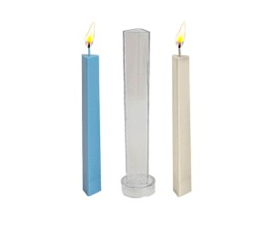 Poli Karbon Mum Kalıbı Mika Mum Kalıbı Üçgen Mum Kalıbı 22cmx3cm GT-6241