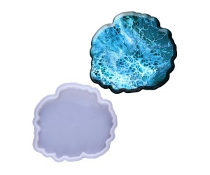 Epoksi Düzensiz Bardak ve Tabak Altlığı Silikon Kalıbı GT-9060