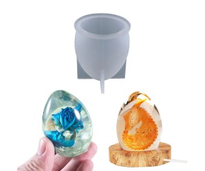 Epoksi Küçük Dinozor Yumurtası Gece Lambası Silikon Kalıbı