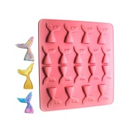 Epoksi Şeker Hamuru Çikolata ve Kurabiye Deniz Kızı Kuyruğu Silikon Kalıbı GT-1588