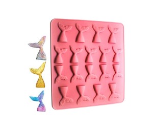 Epoksi Şeker Hamuru Çikolata ve Kurabiye Deniz Kızı Kuyruğu Silikon Kalıbı GT-1588