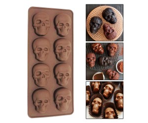 Epoksi Şeker Hamuru Çikolata ve Kurabiye Çoklu Kuru Kafa Silikon Kalıbı