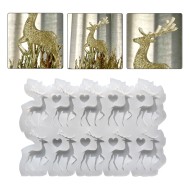 Epoksi Çoklu Yılbaşı Geyik Silikon Kalıbı EM275