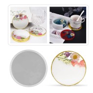 Epoksi Yuvarlak Daire Bardak Altlığı Silikon Kalıbı - 10cm