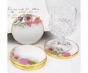 Epoksi Yuvarlak Daire Bardak Altlığı Silikon Kalıbı - 10cm Epoksi Yuvarlak Daire Bardak Altlığı Silikon Kalıbı - 10cm