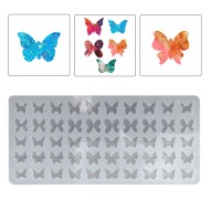 Epoksi Çoklu Kelebek Modelleri Anahtarlık   Kolye Silikon Kalıbı EM281