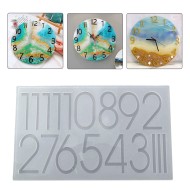 Epoksi Saat Normal Rakam Seti Silikon Kalıbı EM284