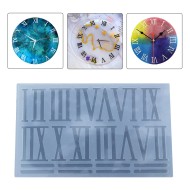 Epoksi Saat Roma Rakam Seti Silikon Kalıbı EM283