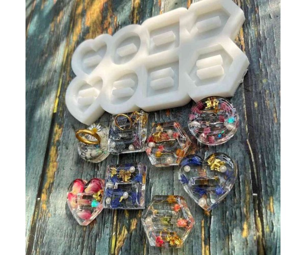 Epoksi Nişan Söz Yüzüklük Silikon Kalıbı EM282