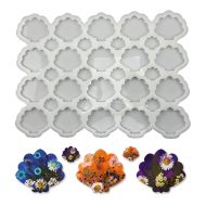 Epoksi Çoklu İstiridye Deniz Kabuğu Anahtarlık   Kolye Silikon Kalıbı EM262