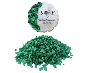 Epoksi Cam Kırığı Sedefli Yeşil - 1KG