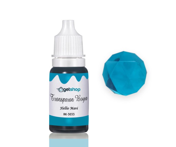 Epoksi Transparan Boya Pigment Helio Mavi - 15ml Epoksi Transparan Boya Pigment Helio Mavi - 15ml