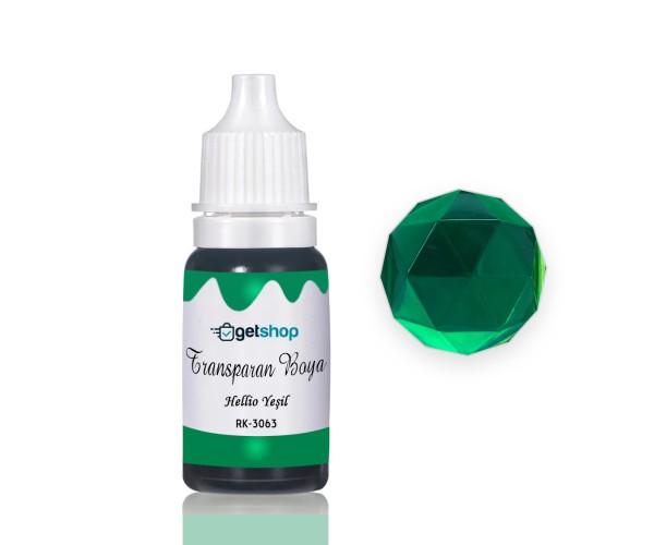 Epoksi Transparan Boya Pigment Helio Yeşil - 15ml Epoksi Transparan Boya Pigment Helio Yeşil - 15ml