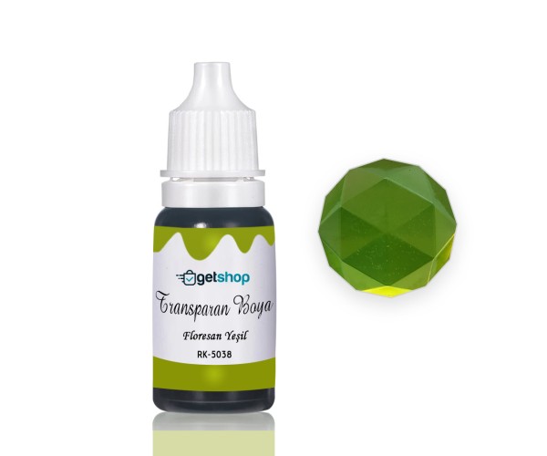 Epoksi Transparan Boya Pigment Floresan Yeşil – 15ml Epoksi Transparan Boya Pigment Floresan Yeşil – 15ml