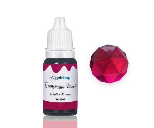 Epoksi Transparan Boya Pigment Mürdüm Kırmızı - 15ml Epoksi Transparan Boya Pigment Mürdüm Kırmızı - 15ml