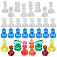 Epoksi 3d Satranç Silikon Kalıbı 16 lı Seti