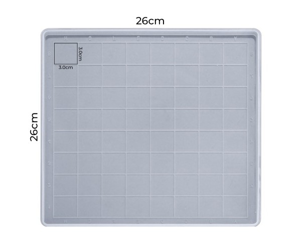 Epoksi Satranç Tahtası Kalıbı Silikon Büyük Boy 26x26x1cm