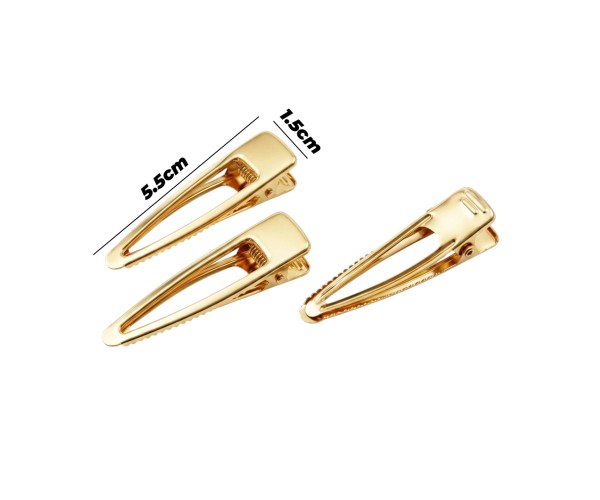 Epoksi Toka Aparatı Oval Ortası Boş Sarı Kaplama 5.5cm 10 Adet